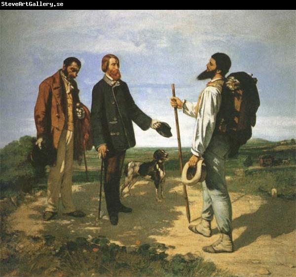 Gustave Courbet The Meeting or Bonjour,Monsieur Courbet